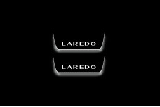 Led door sills Jeep Grand Cherokee IV 2010-2021 with logo Laredo (rear doors)