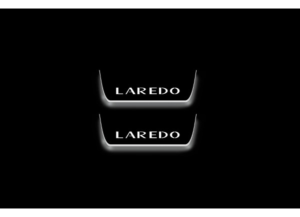 Led door sills Jeep Grand Cherokee IV 2010-2021 with logo Laredo (rear doors)