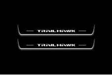 Led door sills Jeep Grand Cherokee IV 2010-2021 with logo TrailHawk (front sills)