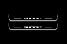 Led door sills Jeep Grand Cherokee IV 2010-2021 with logo SUMMIT (front sills)