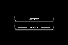 Led door sills Jeep Grand Cherokee V 2021+ with logo SRT (front doors)