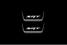 Led door sills Jeep Grand Cherokee V 2021+ with logo SRT (rear doors)