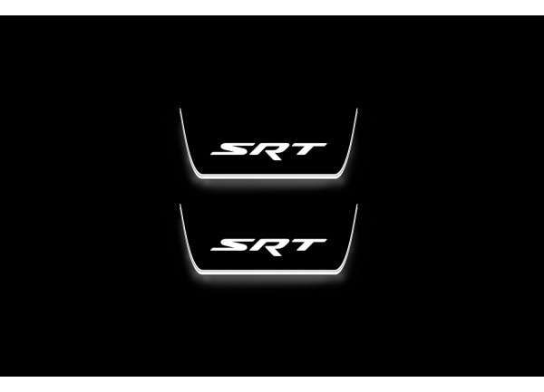Led door sills Jeep Grand Cherokee V 2021+ with logo SRT (rear doors)