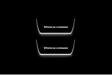 Led door sills Jeep Grand Cherokee V 2021+ with logo Trackhawk (rear doors)