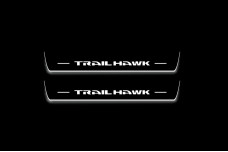 Led door sills Jeep Grand Cherokee V 2021+ with logo Trailhawk (front doors)