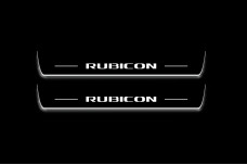 Led door sills Jeep Wrangler JL 2018+ with logo Rubicon (front doors)