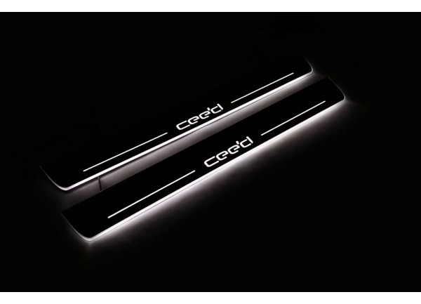 Led door sills KIA Ceed II 2012-2018 (front doors)