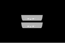 Led door sills KIA Ceed II 2012-2018 with logo "GT" (rear doors)