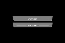 Led door sills Kia Forte II 2014-2018 (front doors)
