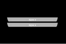 Led door sills KIA Rio III 2011-2017 (front doors)