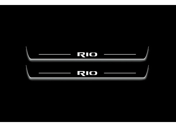 Led door sills KIA Rio IV 2018+ (front doors) Led door sills KIA Rio IV 2018+ (front doors)