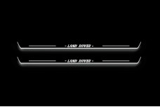 Led door sills Land Rover Freelander II 2006+ with logo Land Rover (front doors)