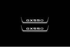 Led door sills Lexus GX III 2024+ with logo GX550 (rear doors)