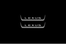 Led door sills Lexus GX III 2024+ with logo Lexus (rear doors)