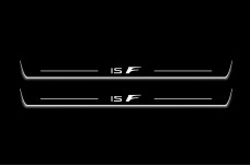 Led door sills Lexus IS IV 2020+ with logo IS F (front doors)