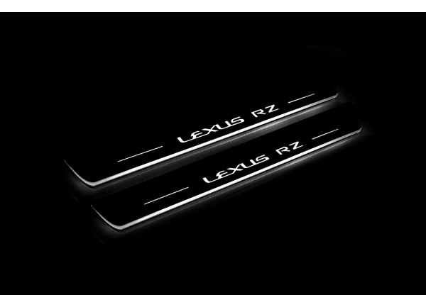 Led door sills Lexus RZ 2022+ with logo Lexus RZ (front doors) Led door sills Lexus RZ 2022+ with logo Lexus RZ (front doors)