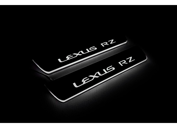 Led door sills Lexus RZ 2022+ with logo Lexus RZ (rear doors) Led door sills Lexus RZ 2022+ with logo Lexus RZ (rear doors)