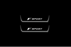 Led door sills Lexus RX V 2023+ with logo F Sport (rear doors)