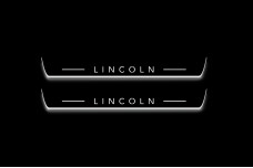 Led door sills Lincoln MKX II 2016-2018 with logo Lincoln (front doors)