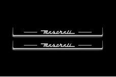 Led door sills Maserati Ghibli III 2013+ with logo Maserati (front doors)
