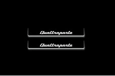 Led door sills Maserati Quattroporte VI 2013+ with logo Quattroporte (rear doors)