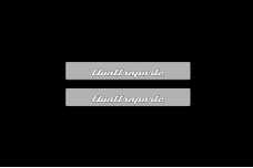 Led door sills Maserati Quattroporte VI 2013+ with logo Quattroporte (rear doors)