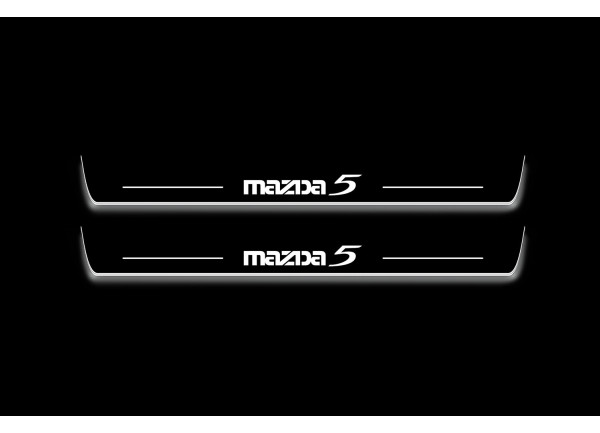 Led door sills Mazda 5 I 2005-2010 (front doors) Led door sills Mazda 5 I 2005-2010 (front doors)