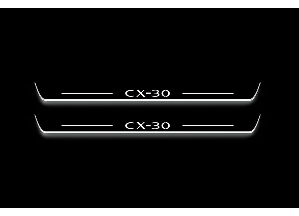 Led door sills Mazda CX-30 2019+ (front doors) Led door sills Mazda CX-30 2019+ (front doors)