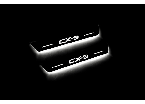 Led door sills Mazda CX-9 II 2016+ (rear doors)