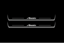 Led door sills Mazda 3 III 2013-2019 with logo "Axela" (front doors)