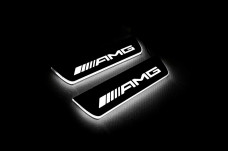 Led door sills Mercedes A W177 2018+ with logo AMG (rear doors)