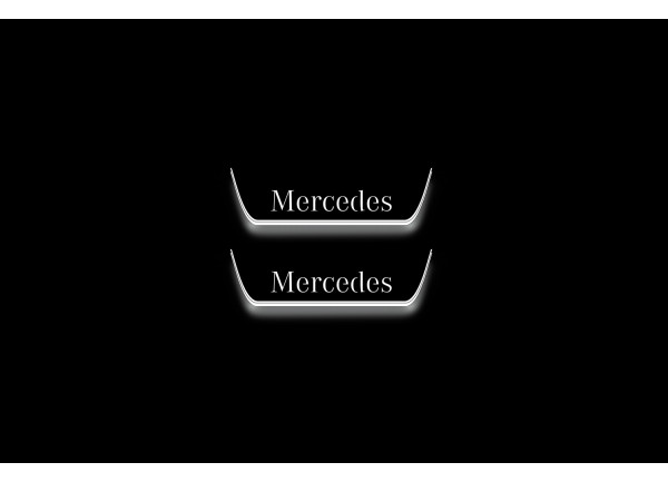 Led door sills Mercedes B W246 2012-2018 (rear doors)