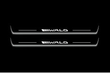 Led door sills Mercedes C W204 2007-2014 with logo Wald (front doors)