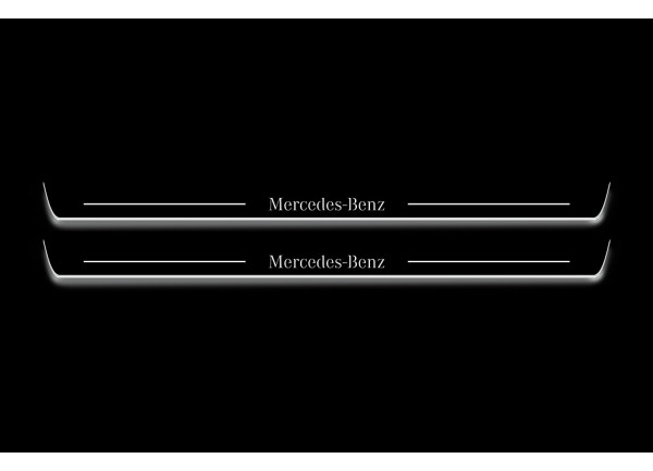 Led door sills Mercedes E W213 Coupe 2016-2024 (front doors)