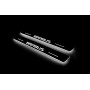 Led door sills Mercedes C W205 2014-2021 with logo Brabus (front doors)
