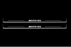 Led door sills Mercedes CLK W209 2001-2009 with logo AMG