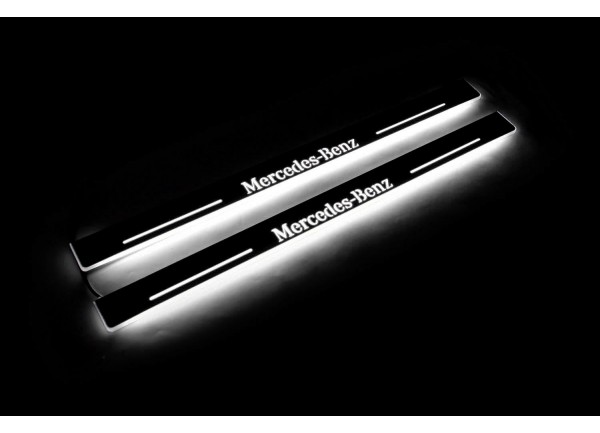 Led door sills Mercedes E W124 1985-1996 (front doors)