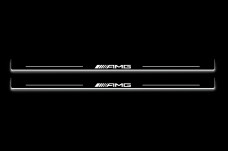 Led door sills Mercedes E W124 1985-1996 with logo AMG (front doors)