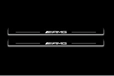 Led door sills Mercedes E W210 1995-2002 with logo AMG (front doors)