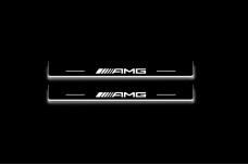 Led door sills Mercedes E W210 1995-2002 with logo AMG (rear doors)