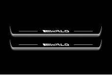 Led door sills Mercedes E W211 2002-2009 with logo Wald (front doors)