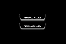 Led door sills Mercedes E W211 2002-2009 with logo Wald (rear doors)