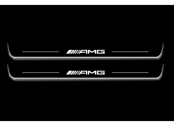 Led door sills Mercedes E W212 Coupe (C207) 2009-2017 with logo AMG