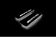 Led door sills Mercedes E W213 2016-2023 with logo AMG (rear doors)