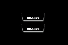 Led door sills Mercedes E W213 2016-2023 with logo Brabus (rear doors)