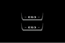 Led door sills Mercedes E W213 2016-2023 with logo AMG E63 (rear doors)