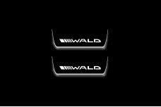 Led door sills Mercedes E W213 2016-2023 with logo Wald (rear doors)