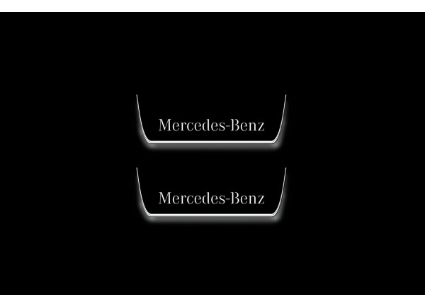 Led door sills Mercedes E W213 2016-2023 (rear doors)