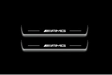 Led door sills Mercedes EQC 2019+ with logo AMG (front doors)
