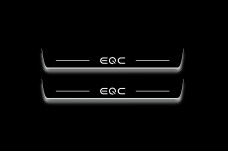Led door sills Mercedes EQC 2019+ with logo EQC (front doors)